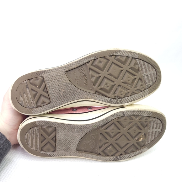 Converse All Star Pink Shoes Lace Up Athletic Sneakers Cap Toe Womens Size 6 - Picture 5 of 8